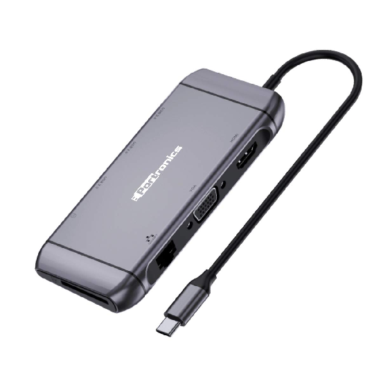 Portronics Mport 9C | Multiport USB Hub | Type C Connectivity